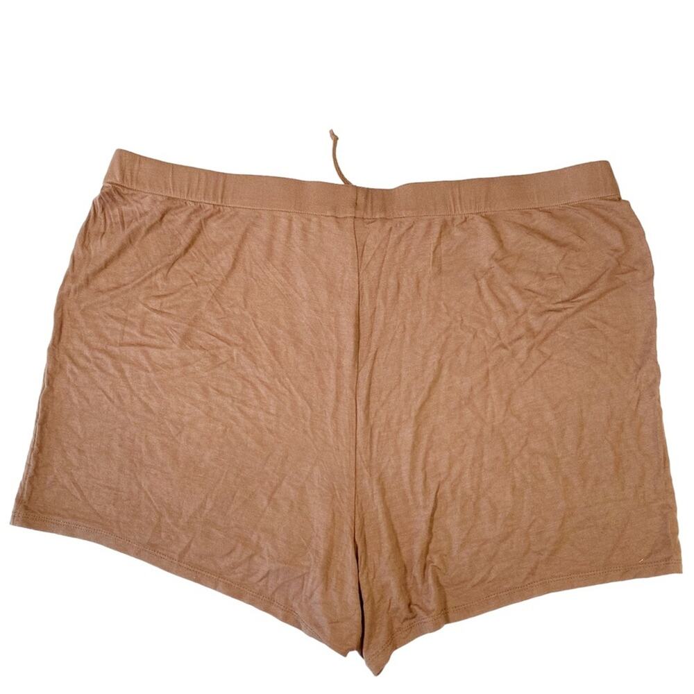SKIMS Knit Pajama Shorts in Camel - Picture 5 of 7